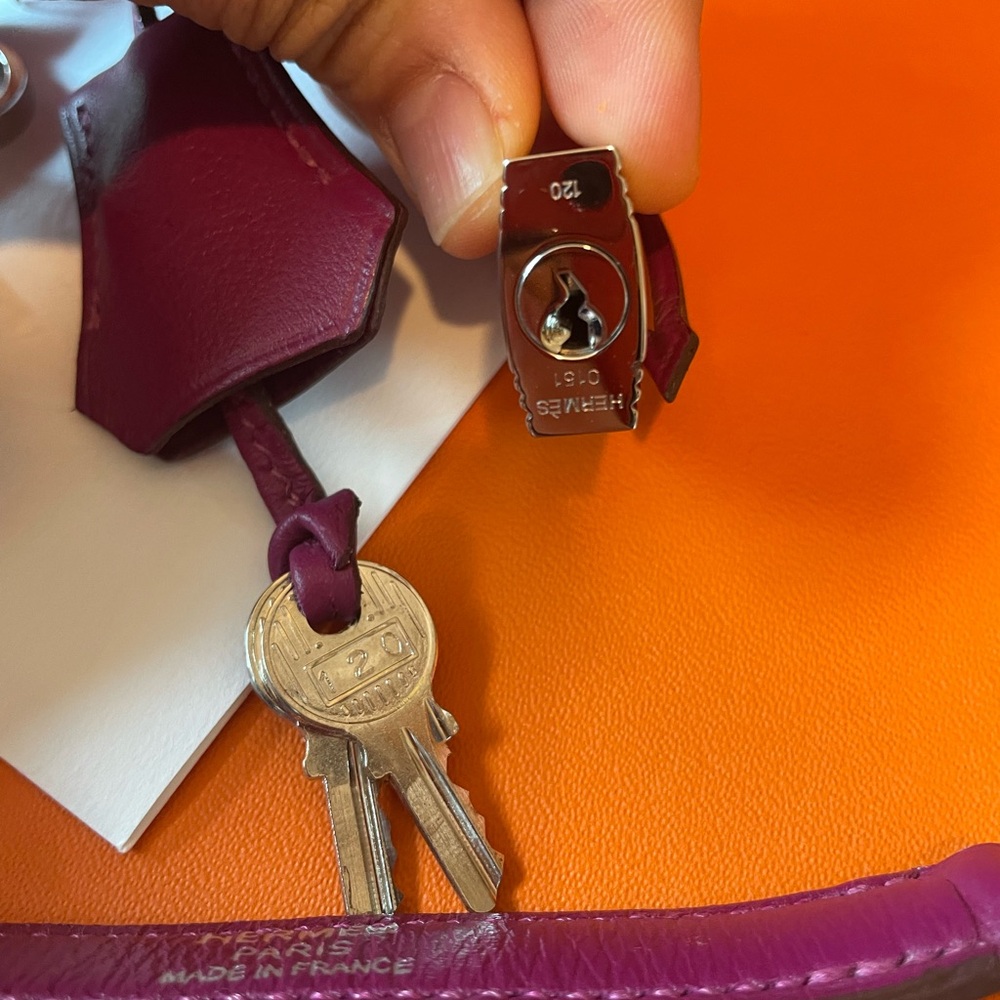 Hermes Kelly 25 Bag in Purple - Picture 10 of 15